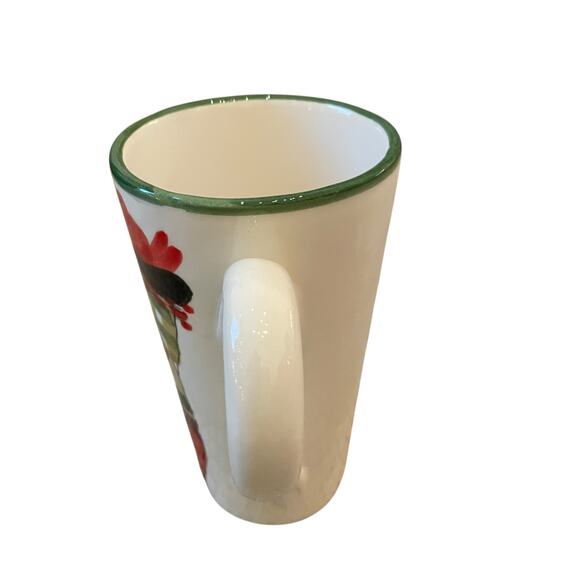 VIETRI Old St. Nick Latte Mug with Birds Hand Painted Santa Claus Made in Italy - Picture 11 of 13